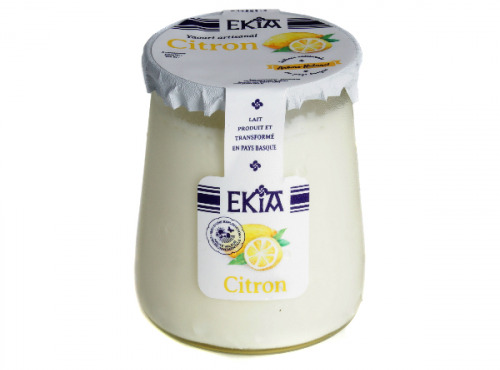 Bastidarra - Ekia - Yaourts Citron pot verre - 4 Pots