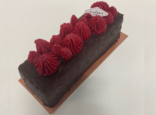 La Glacerie par David Wesmaël - Meilleur Ouvrier de France - Cake glacé framboise, amande et chocolat