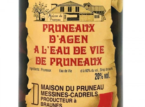 Maison du Pruneau - Cueillette du Gascon - Pruneaux d'Agen IGP à l'Eau de Vie • 20° - 0,5 L