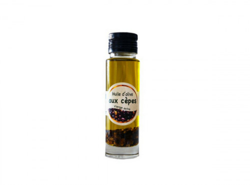 Les amandes et olives du Mont Bouquet - Huile d'olive aux cèpes 10 cl