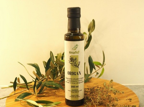 Tinafto - Huile d'olive infusée à l'origan - 250ml