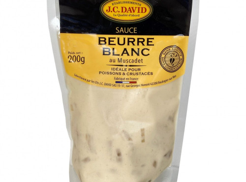 Etablissements JC David - Sauce Sachet au Beurre Blanc et Muscadet 200g x 10