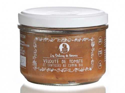 Les délices de Noémie - Petits Pots Bébé 8 mois: Lot de 6 Velouté de tomate et lentilles au cumin Bio