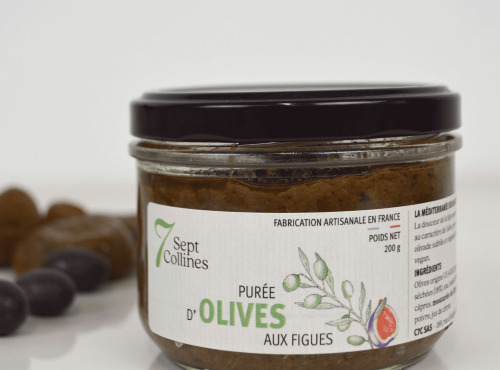 Sept Collines - Purée d'olives aux figues - 6 x 200 g