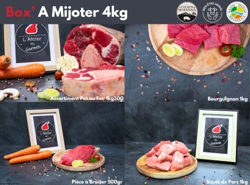 L'Atelier des Gourmets - Colis de viande a mijoter (Boeuf et Porc)