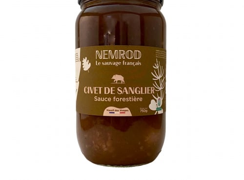 Nemrod - Civet de Sanglier Sauce Forestiere - 750g