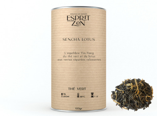 Esprit Zen - Thé Vert "Sencha Lotus" - lotus - Boite 100g