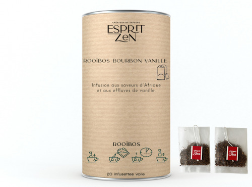 Esprit Zen - Rooïbos "Note Bourbon Vanille" - Boite de 20 Infusettes