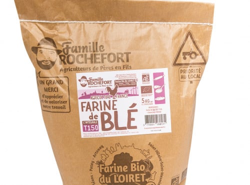 Famille Rochefort - Farine de blé bio T150 (intégrale) 5kg