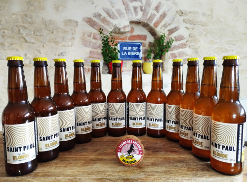 Ferme des Chèvres Brasseuses - Bière SAINT PAUL Blonde - Pale Ale - 12 Bouteilles 33cl