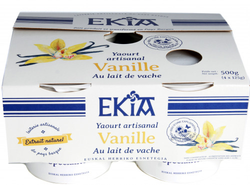 Bastidarra - Ekia - Yaourt Vanille 4*125 gr