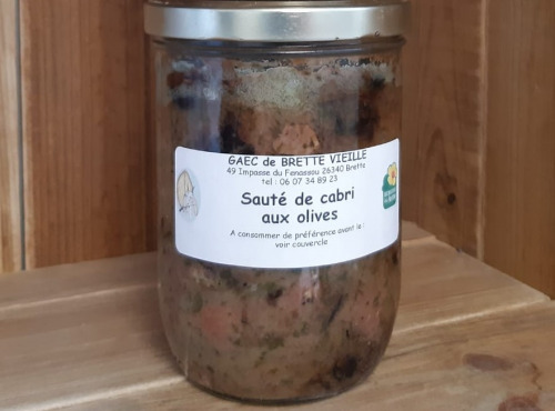 Gaec de Brette Vieille - Sauté de cabri aux olives - 700g
