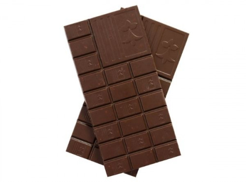 Maison Le Roux - Tablette Chocolat Noir Goviro : Fleur de Sel, Amande Caramélisée & Crêpe Dentelle