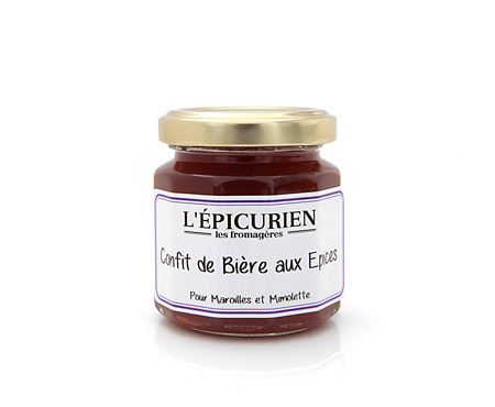 L'Epicurien - CONFIT DE BIERE AUX EPICES - maroilles ou mimolette