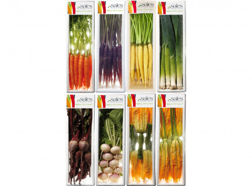 Maison Sales - Végétaux d'Art Culinaire - Composition Mix De Mini Légumes - 8 Barquettes