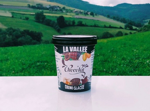 Les Glaces de la Vallée - Crème glacée au Chocolat Weiss "la Vallée" 500ml