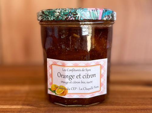 Les Jardins du CEP - Sève du Jardin - Confiture orange citron