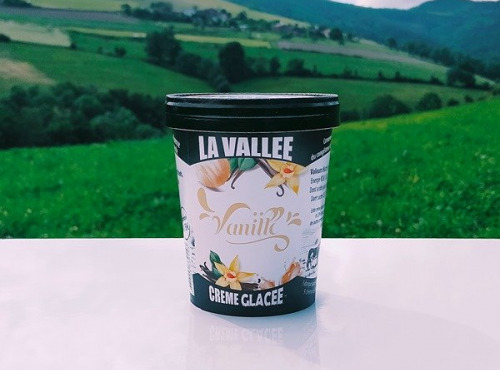 Les Glaces de la Vallée - Crème glacée à la Vanille de Madagascar "la Vallée" 500ml