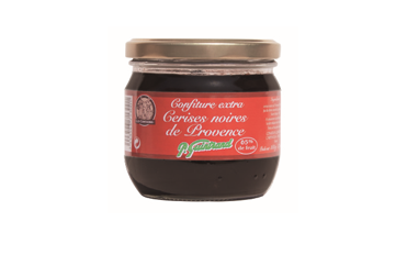 Conserves Guintrand - Confiture De Cerises Noires De Provence - Bocal 370 Ml
