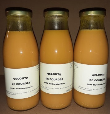 Multiproductions - Cédric Joliveau - Velouté de Courges : 3 bouteilles de 50 cl