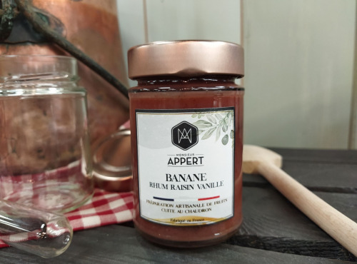 Monsieur Appert - Banane / Rhum raisin / vanille - confiture