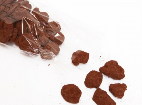 Compagnie Générale de Biscuiterie - Boite Tube De Noix De Pécan Enrobée Chocolat Noir