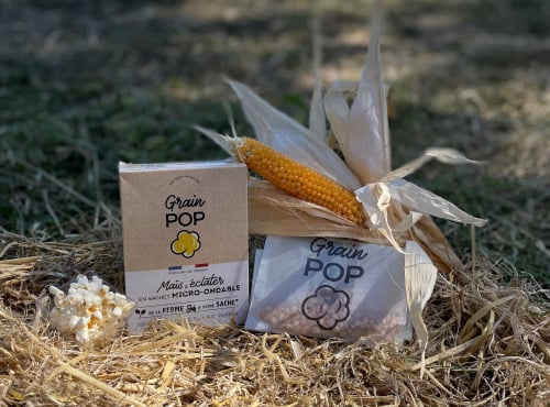 Grain Pop - Maïs à Popcorn Nature - 10 étuis