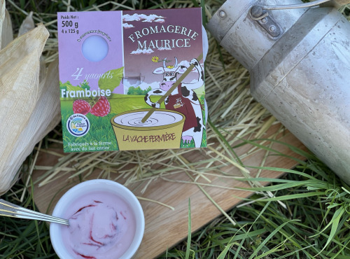 Fromagerie Maurice - Yaourt brassé au Framboise x4