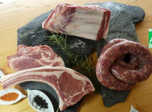 Terres EnVie - Cochon Mangalica Bio - Colis porc plein air 5kg