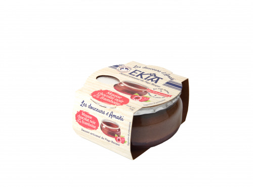 Bastidarra - Ekia - Mousse au chocolat noir sur lit de framboise X8 pots