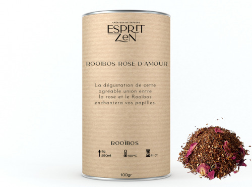 Esprit Zen - Rooïbos "Rose d'Amour" - Boite 100g