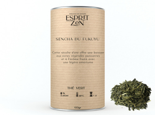 Esprit Zen - Thé Vert "Sencha du Fukuyu" - Boite 100g