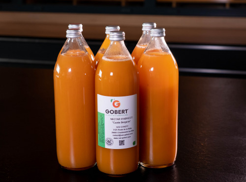 Gobert, l'abricot de 4 générations - Nectar d'abricot Cuvée Bergeron - lot de 6 bouteilles d'1L