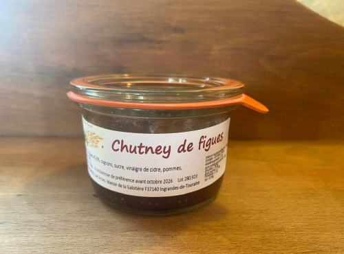Des Poules et des Vignes à Bourgueil - Chutney de figues (10 pots de 150 gr)