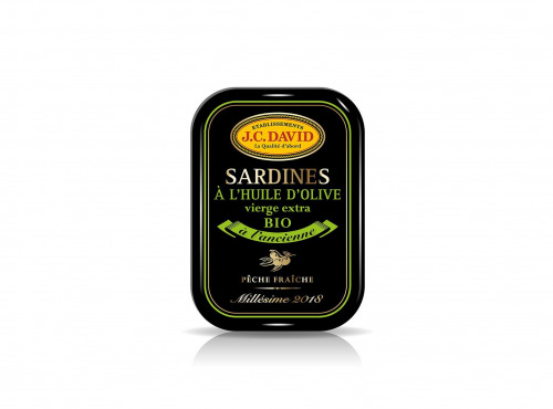 Etablissements JC David - Sardines à l'huile d'olive vierge extra BIO millésimées x 15