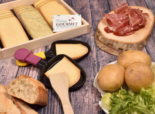Fromage Gourmet - Coffret Cadeau - Repas Raclette pour 4 personnes
