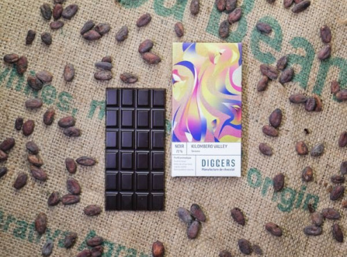 Diggers Manufacture de chocolat - Tablette chocolat noir 72% bean to bar