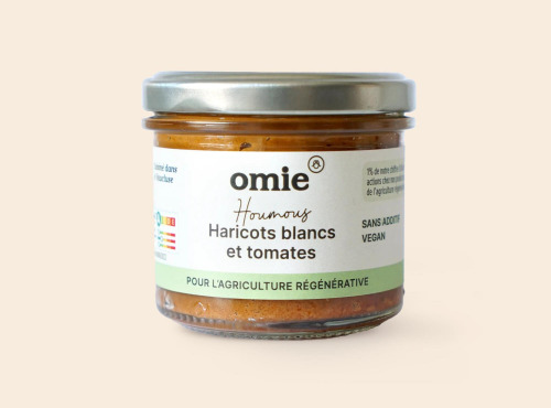 Omie - Houmous haricots blancs à la tomate - 90 g