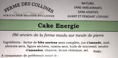 La Ferme des Collines - Cake Energie