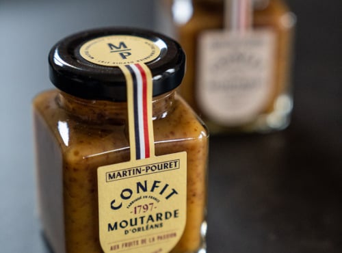 Maison Martin-Pouret - Confit de moutarde aux Fruits de la Passion 105g