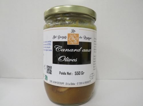 Les Bel' saveurs du Rouergue - CANARD AUX OLIVES 550 GR
