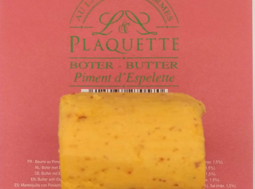 Beurre Plaquette - Beurre aux PIMENTS D'ESPELETTE