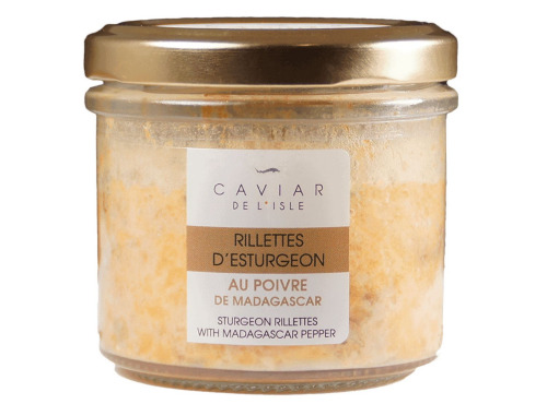 Caviar de l'Isle - Rillettes d’esturgeon au poivre de Madagascar 90g - Caviar de l'Isle
