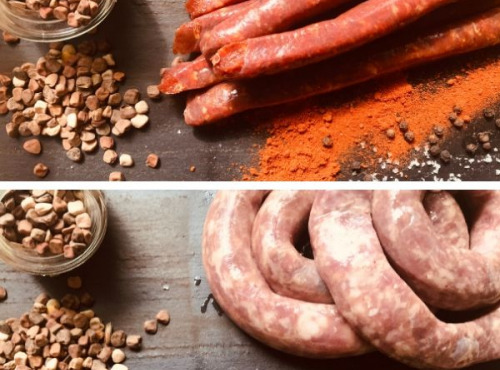 Du bio dans l'assiette - Colis Grillades : Merguez Et Saucisses de Porc Gascon Duroc Bio