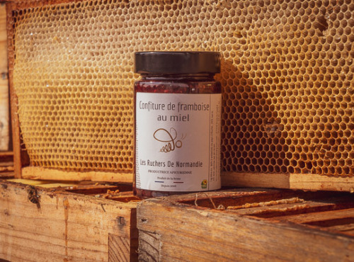 Les Ruchers de Normandie - Confiture de Framboise au miel 230g