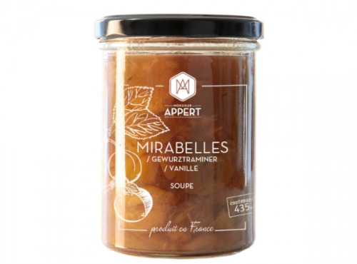 Monsieur Appert - Mirabelles/gewurztraminer/vanille -  Dessert - fruits au sirop