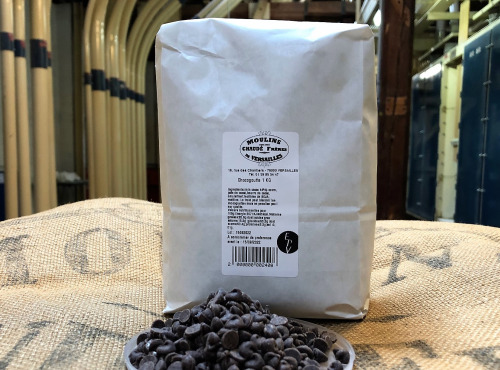 Moulins de Versailles - Chocogouttes Chocolat Noir 44% -1kg