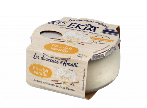 Bastidarra - Ekia - Riz au lait vanille  - 4 pots