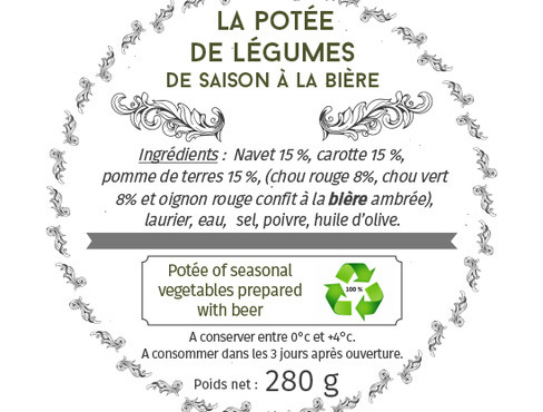Les Bocaux du Bistrot - La potée de légumes de saison à la bière ambrée