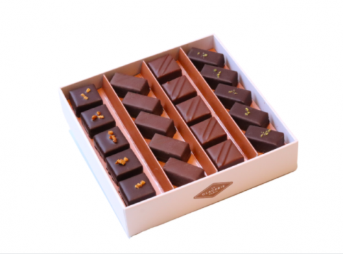 La Glacerie par David Wesmaël - Meilleur Ouvrier de France - Coffret de Chocolats Ganaches et Chocolats au Lait